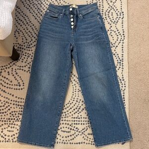 Madewell Vintage Wide Leg Jeans in Blue.